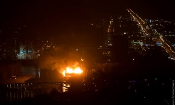 Пожар в киевском ресторане "Млын" в Гидропарке ликвидирован, - ГосЧС
