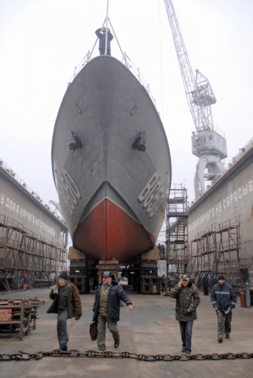 На заводе имени 61 коммунара отремонтировали корабль «Григорий Куропятников»