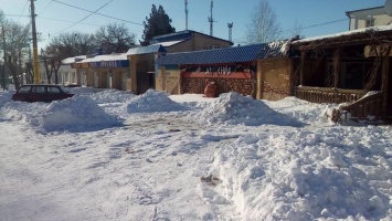 Николаевских предпринимателей будут штрафовать за неубранный снег