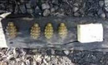 На Донбассе СБУ разоблачила тайник со взрывчаткой, минами и гранатами
