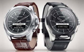 Titan Juxt - умные часы, которые содержат и классический циферблат, и OLED-экран