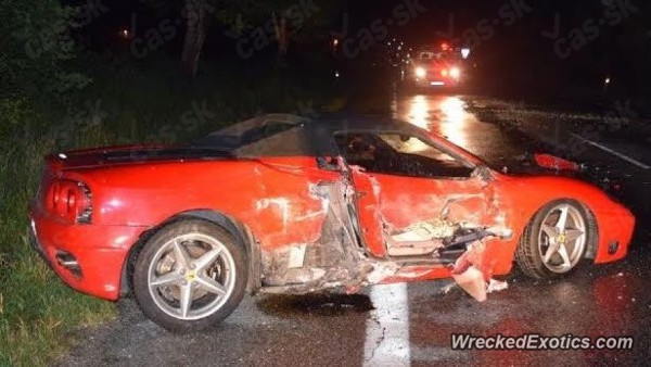 Ferrari 360 Spider разбился в Словакии