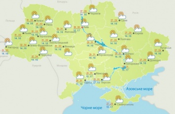 Завтра в Украине ожидается до 32 градусов тепла