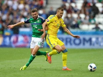 Первая половина поединка Украина - Северная Ирландия завершилась со счетом 0:0