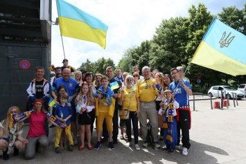 Как украинцы поддерживали свою сборную в игре против Северной Ирландии. Фоторепортаж