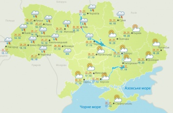 В Украине сегодня жара до +32, местами грозовые дожди