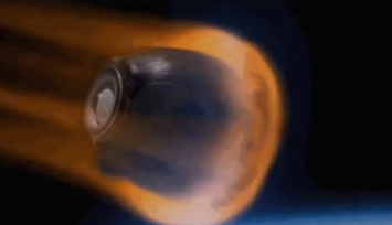 Роскосмос показал процесс спуска космического корабля на Землю