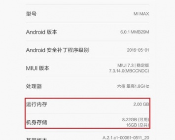 Xiaomi Mi Max выйдет в версии с 2 ГБ ОЗУ - первые данные
