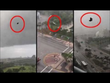 Видеохит: над Майами прошел мебельный дождь (видео)