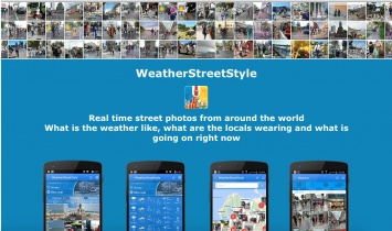 WeatherStreetStyle - сервис для просмотра новых уличных фотографий из разных городов