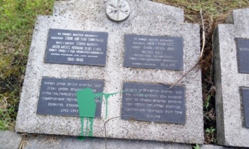 Во Львове осквернили памятник жертвам Холокоста