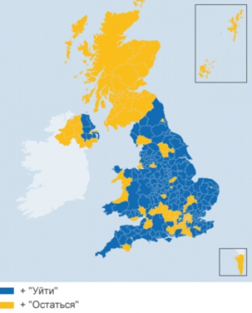 Молодежь против: за выход из ЕС голосовало старшее поколение британцев (инфографика)