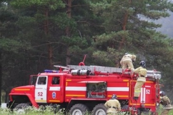 В Макеевке спасатели тренировались тушить пожар в лесу после артобстрела