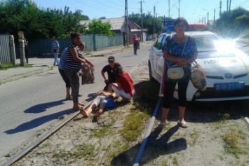В Запорожье автомобиль патрульной полиции сбил парня, - ФОТО
