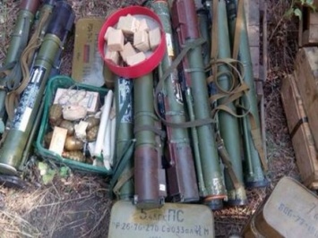 В Донецкой области обнаружили тайник с оружием