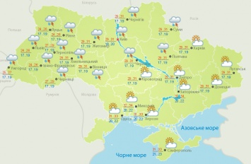Погода на 27 июня: В Украине местами дожди с грозами, до +34