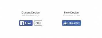 Facebook заменила букву «f» в кнопке «Нравится» на большой палец