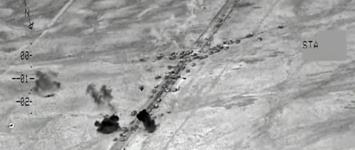 Видеофакт: боевые вертолеты уничтожили колонну ИГ