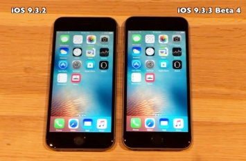 IOS 9.3.2 против iOS 9.3.3 beta 4: сравнение производительности на iPhone 6s, 6, 5s и 4s [видео]