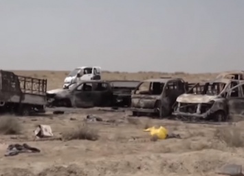 Опубликовано видео разгрома боевиков ИГИЛ около Фаллуджи