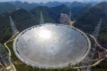 Крупнейший в мире радиотелескоп создан в Китае (ФОТО)