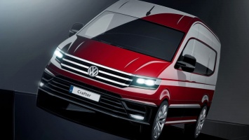 Volkswagen опубликовал тизеры фургона Crafter следующего поколения