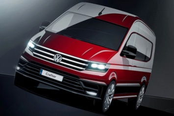 Volkswagen намекнул рисунками на новый Crafter
