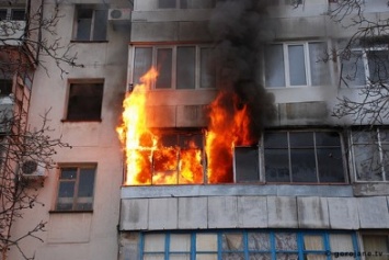 Сегодня в Херсоне горела квартира