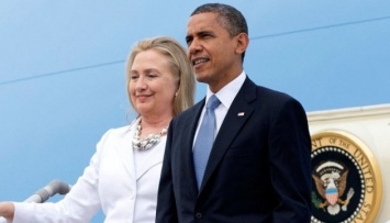 Обама впервые выступил в кампании за президентство Клинтон