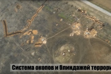 Аэроразведка показала позиции боевиков под Мариуполем (ВИДЕО)