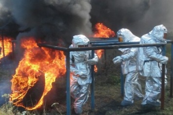 Кировоград: на полосе психологической подготовки прошли занятия с личным составом пожарно-спасательной службы