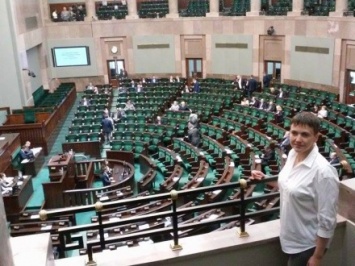 Н.Савченко посетила польский Сейм
