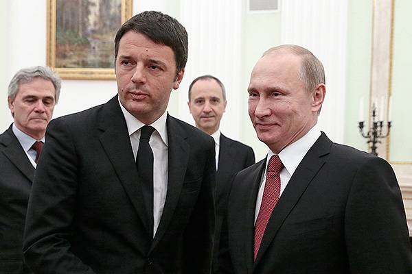 Путин и Маттео Ренци обсудили войну на Донбассе