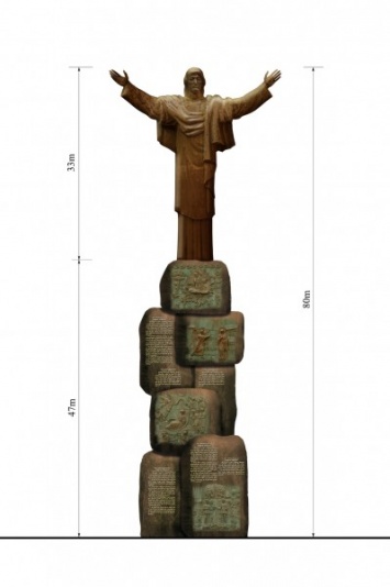 Власти Петербурга предлагают установить 80-метровую статую Иисуса Христа работы Церетели в Шушарах