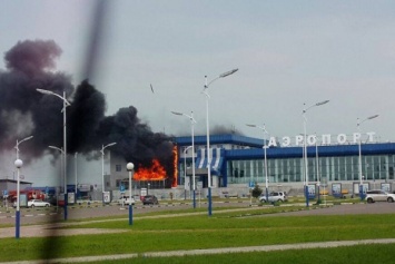 Загорелось здание аэропорта в Благовещенске