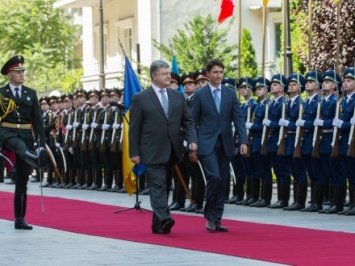 П.Порошенко встретился с премьер-министром Канады Дж.Трюдо