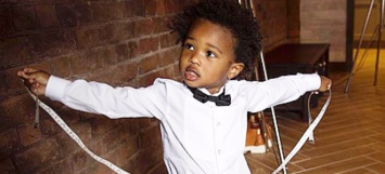 2-летний сын Сиары надел на свадьбу мамы костюм от Giorgio Armani