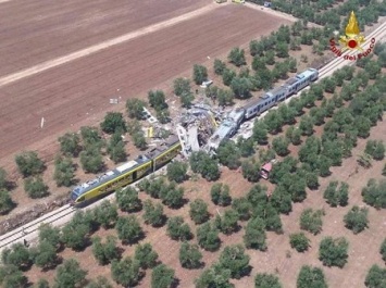 Столкновение поездов в Италии: десять погибших, десятки раненых