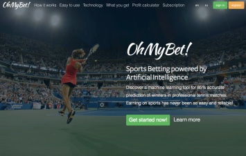 OhMyBet - самообучающийся сервис прогнозов на теннис от выходцев из «Яндекса»