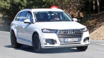 "Мул" роскошного Audi Q8 замечен во время тестов