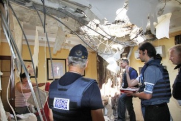 ОБСЕ зафиксировала разрушения в неподконтрольных Саханке и Заинченко