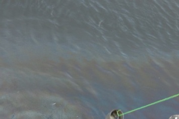 В Мариуполе в акватории Азовского моря произошел разлив нефтепродуктов (ФОТО)