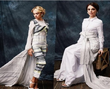 Сати Казанова приняла участие в фотосессии коллекции восточных платьев