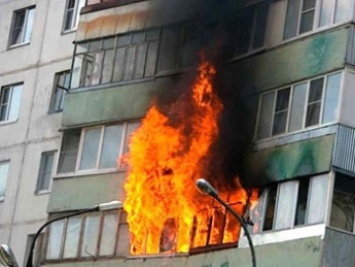 Квартира горела в многоэтажке