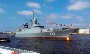 В эксклюзивной морской зоне Латвии замечен российских корвет "Бойкий"