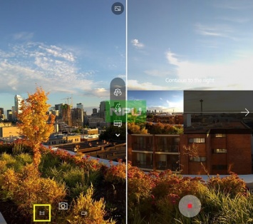 Приложение "Камера" для Windows 10 Mobile получило режим "Панорамы"