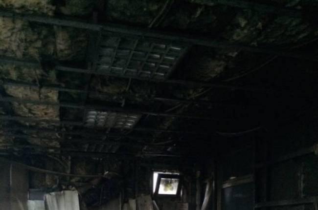 В городе Рубежное произошел пожар в страховой компании