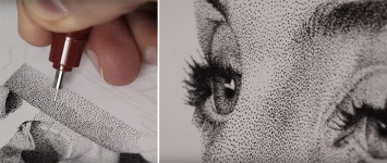 Усидчивый художник показал, как делал портрет из миллиона точек