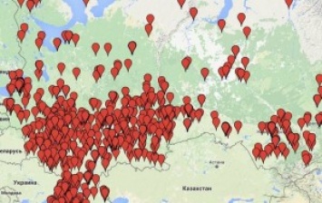 Сайт "Миротворец" презентовал карту с локализацией боевиков, воевавших на Донбассе