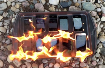 Энтузиаст проверил все модели iPhone на устойчивость к огню [видео]